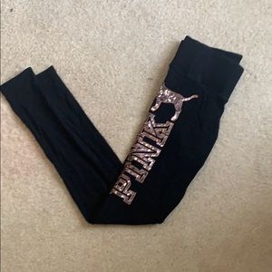Black  Pink Leggings